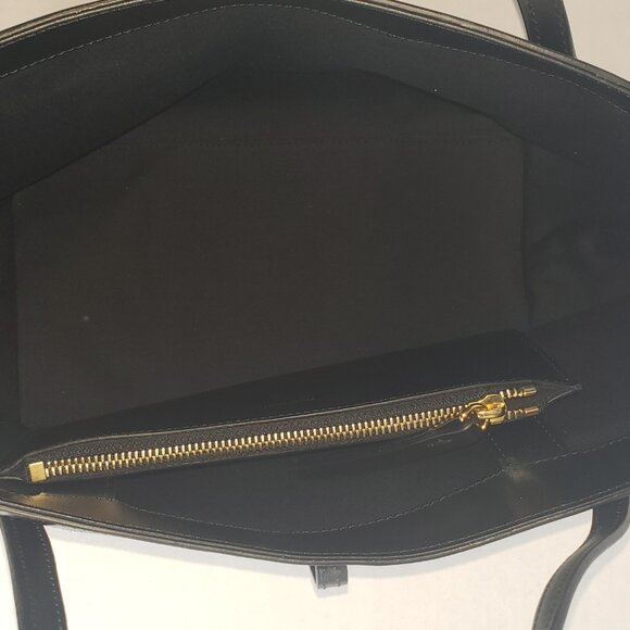 New LIFFNER Petite Penne Tote Suede Black - MSRP $695 - Picture 6 of 9